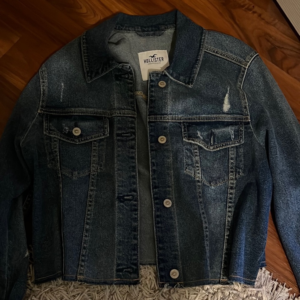 Womens Large Hollister Jean Jacket
